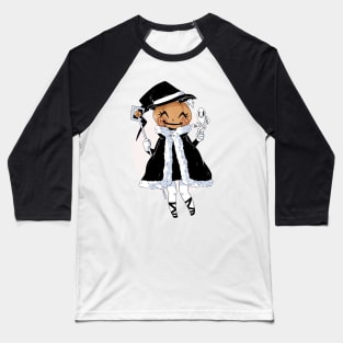 Pumpkin Witch Baseball T-Shirt